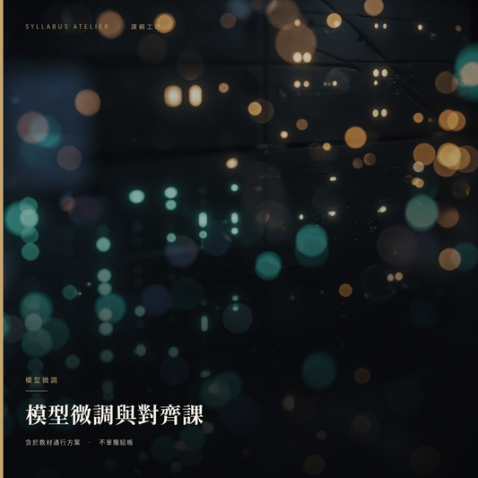 模型微調與對齊課